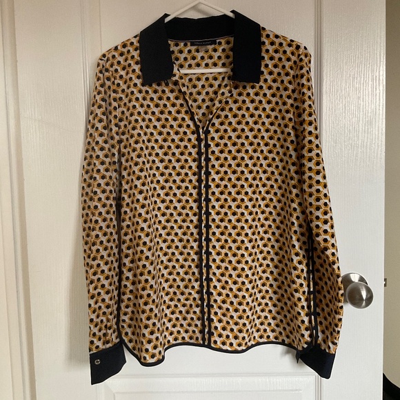 Tommy Hilfiger geometric blouse - Picture 1 of 5